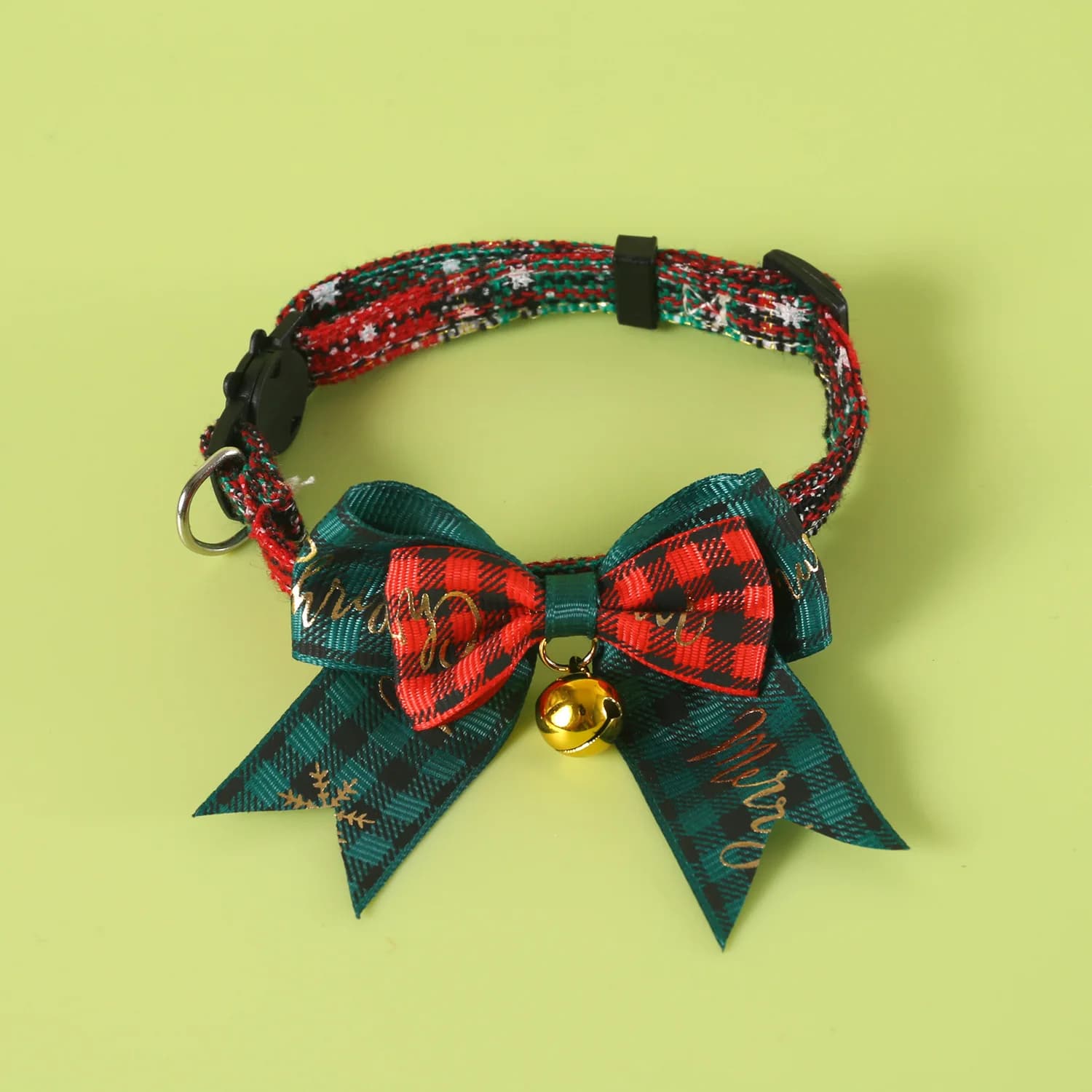 Festive Plaid Pet Collar